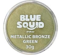 Blue Squid PRO Peinture du Visage - Bronze métallique vert (30gm), Fournitures professionnelles de maquillage à base d'eau pour adultes, enfants et SFX