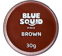 Blue Squid PRO Peinture du Visage - Brun classique (30gm), Fournitures professionnelles de maquillage à base d'eau pour adultes, enfants et SFX
