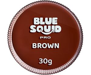 Blue Squid PRO Peinture du Visage - Brun classique (30gm), Fournitures professionnelles de maquillage à base d'eau pour adultes, enfants et SFX