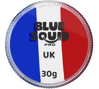 Blue Squid PRO Peinture pour le visage - Rouge et blanc divisé (30gm) Fournitures professionnelles de maquillage à base d'eau pour adultes, enfants et SFX