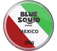 Blue Squid PRO Peinture pour le visage - Vert, blanc, rouge divisé (30gm) Fournitures professionnelles de maquillage à base d'eau pour adultes, enfants et SFX
