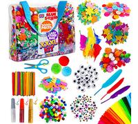 Blue Squid Sac Activités Manuelles pour Enfants - Maxi Sac 2000 Pcs ge 4-12 ans, Kit Loisir Creatif Enfants, Kit Bricolage Enfant, Activité Manuelle Enfant