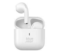 Blue Star Écouteurs Bluetooth – Microphone intégré, commandes tactiles – Blanc