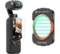 Blue Streak Magnetic Filter Compatible with DJI OSMO Pocket 3 and Protective Film Special Effect Nano Coating Waterproof Anti Scratch Light HD