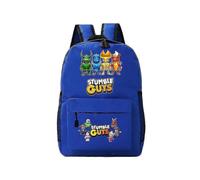 (Blue)Stumble Guys School Bag 2023 Trendy Backpacks Student Bag Kawaii Light Simple Backpack Cute Multifunction Ripstop School Bag
