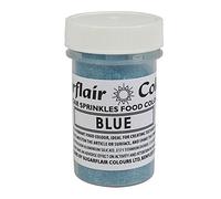 BLUE - Sugarflair Edible Sugar Sprinkles Food Colour Colouring Cake Decorating
