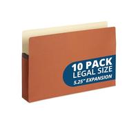 Blue Summit Lot de 10 organiseurs de poche extensibles Taille légale 13,3 cm