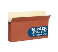 Blue Summit Lot de 10 pochettes à soufflet Format légal 8,3 cm Extension Redrope