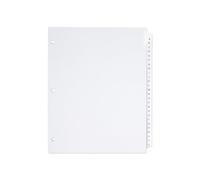 Blue Summit Supplies Lot de 5 jeux de 26 intercalaires de A à Z pour classeur à 3 anneaux, onglets alphabétiques avec bords renforcés, intercalaires durables pour bureau, école ou dossiers juridiques