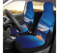 Blue Sunset Lot de 2 housses de siège avant universelles pour voitures, berlines, camions et SUV