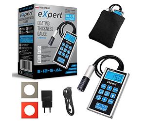 Blue Technology Appareil de mesure d'épaisseur de couche de peinture pour voiture E-12-S-AL eXpert | Jauge d'épaisseur de peinture pour carrosseries en acier & aluminium | Appareil de mesure