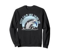 Blue Tongue Skink Lover Reptile Herpetology Sweatshirt
