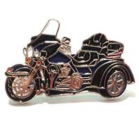 Blue Trike Broche en métal émaillé Motif vélo à 3 roues