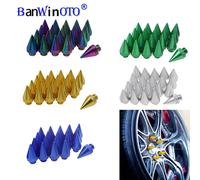 Blue Tuner Universel En Aluminium Extension 12x1.5 Roues Pointes, Pointe, Jantes Cosses Écrous De Course Style Jdm Voiture Tunning 20 Pièces/Ensemble