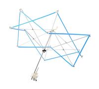 Blue Umbrella Winder for Knitting, Knitting Umbrella Winding Tool with Sturdy Table Clamp, High - Quality Steel Yarn Organizer for Home and Studio Use, Effortless Wool Skeining and