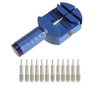 Blue Watch Band Link Pin Remover Strap Adjuster Opener Repair Watch Maker Tool Kit D'outils De Réparation De Montre Kit De Réparation De Montre Kit D'outils De Montre Avec 12 Broches
