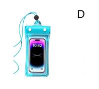 (Blue)Waterproof Phone Pouch Underwater Case Cover Universal Dry Bag Mobile Dive