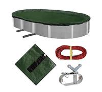 Blue Wave Defender 12 an Ovale au-Dessus de Sol d'hiver pour Piscine 18 by 34-Feet Vert forêt