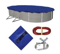 Blue Wave Defender 15 an Ovale au-Dessus de Sol d'hiver pour Piscine 15 by 30-Feet Bleu Marine