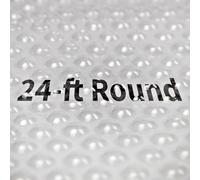 Blue Wave NS486 Couverture Solaire Ronde de 7,3 m pour piscines Hors Sol 12 mil, Transparente