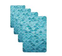 Blue Waves Squama Lot de 4 cartes de désodorisants de voiture personnalisables, cadeaux pour homme et femme, tablettes d'aromathérapie, cartes parfumées à suspendre pour armoire, salle de bain