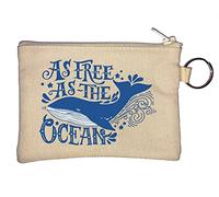 Blue Whale As Free As The Ocean Porte-monnaie Beige