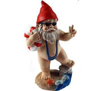 Blue Whale Gifts - Nain de jardin 15 cm - Mankini/Life Ring Design