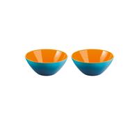 Blue White Orange SET 2 BOLS ⌀12CM "MY FUSION"