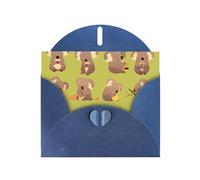 Blue WHJSHOP Carte de vœux avec imprimé koalas drôles - Papier nacré double face haut de gamme effet nacré avec boucle d'amour et enveloppe en papier perlé