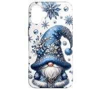 Blue Winter GNOME for Mom Cute Aesthetic Snowflake Patterns Coque pour iPhone 16 Plus