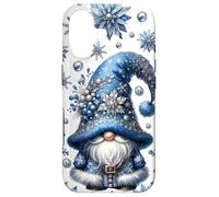 Blue Winter GNOME for Mom Cute Aesthetic Snowflake Patterns Coque pour iPhone 17