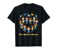 Blue Yellow Ribbon Heart Kid T-Shirt