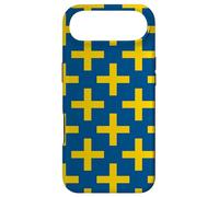 Blue Yellow Sweden Cross Swedish Plus Language Pattern Coque pour iPhone Air