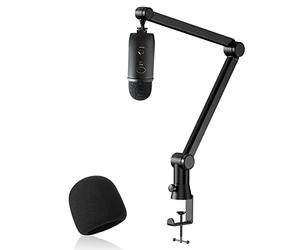 Blue Yeti Bras Micro, Blue Yeti Yeti X Pied de Micro avec Filtre Anti Pop Bonnette Micro, Support de Microphone, Type Tubulaire, Gestion de Câbles Intégrée pour Studio Streaming, Gaming par YOUSHARES