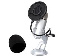 Blue Yeti Microphone Bonnette Anti Pop en Mousse avec Filtre Anti Pop à 6 Couches Améliorant la Qualité Sonore par YOUSHARES, Blue Yeti Micro Anti Vent Bonnette (2 Packs)