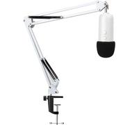 Blue Yeti Support Microphone Professionnel Réglable avec Bonnette en Mousse Compatible avec Microphone Blue Yeti Blue Yeti Pro par (Blanc)
