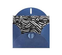 Blue YYHWHJDE Carte de vœux avec lignes noires et blanches 15,2 x 10,2 cm avec effet nacré double face et encre respectueuse de l'environnement