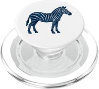 Blue Zebra Animal Africa Safari Trendy Art PopSockets PopGrip pour MagSafe