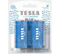 Blue Zinc Batterie de Charbon D (R20, Grande Cellule, sous Blister) 2 pièces