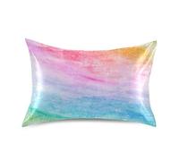 Blueangle Taie d'oreiller en Satin pour Les Cheveux et la Peau, Taille Standard (50,8 x 66 cm) - Housses de Coussin en Satin rafraîchissant avec Fermeture enveloppante