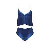 Bluebella Ensemble Caraco et Short Isabella en Satin Bleu Marine - Taille 36