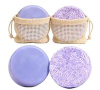 Blueberry Fields Shampoing et après-shampooing Bundle 2 - Barres de shampoing et après-shampooing bio pour cheveux frisottis clairsemés