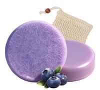 Blueberry Fields Shampoo & Conditioner Bundle Bars, Natural Blueberry Extract, for Thinning & Dry Hair Anti-Dandruff Reduces Fall out Women & Men （1 Pack）