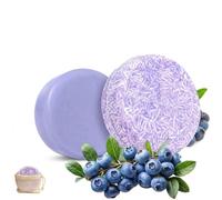 Blueberry Fields Shampoo & Conditioner Bundle,Natural Blueberry 2 In 1 Shampoo & Conditioner Bar Set,Strengthen & Reduces Fall Out All Hair Types for Women & Men (minx2)