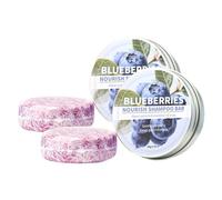 Blueberry Fields Shampoo & Conditioner, Shampoo & Hair Care 2-in-1 Purple soap bar for Thinning & Dry Hair Anti-Dandruff Reduces Fall Out Women & Men for Soft, Nourished Hair (2PCS)