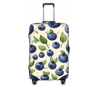 Blueberry Pattern03 Housse de bagage élastique lavable extensible Housse de protection anti-rayures, blanc, X-Large