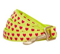 Blueberry Pet Laisse pour chien de Saint-Valentin, flocage en forme de cœur doux au toucher