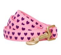 Blueberry Pet Laisse pour chien de Saint-Valentin, flocage en forme de cœur doux au toucher
