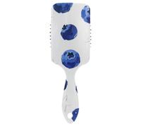 Blueberry Star Peigne doux pour cheveux Brosse de massage conçue pour le séchage au sèche-cheveux avec poignée ergonomique cepillo para cabello rizado