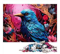 Bluebird and Blooms Jigsaw Puzzles for Adults Puzzle 1000 Pieces Jigsaws Jigsaw Puzzles for Adults Christmas Puzzle Gifts 1000pcs（26x38cm）